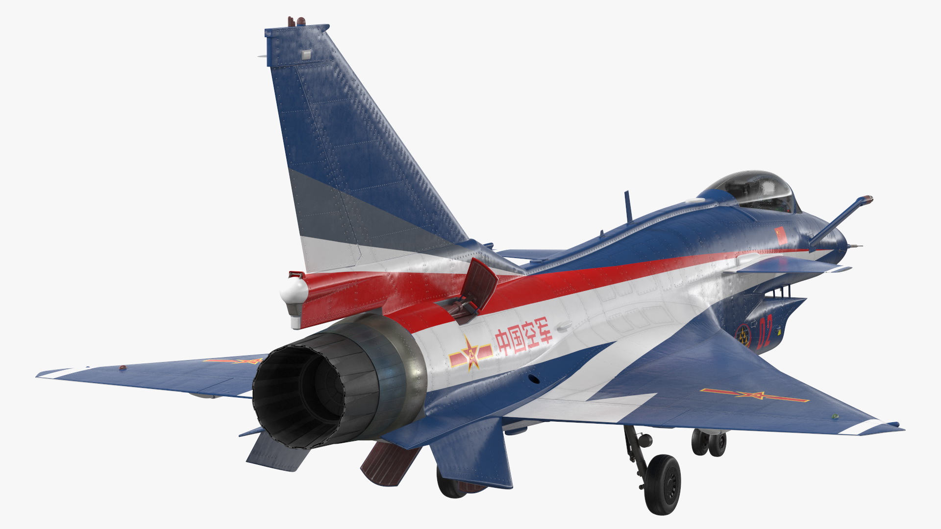 3D model PLAAF J10 Vigorous Dragon Aerobatic Team