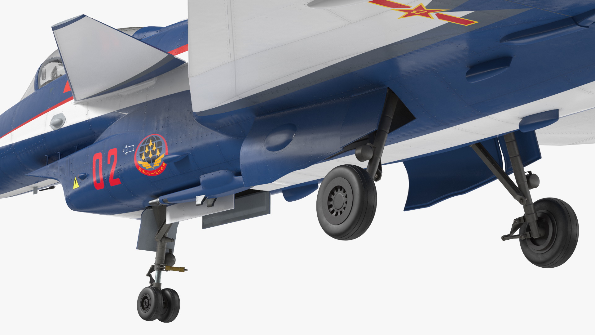 3D model PLAAF J10 Vigorous Dragon Aerobatic Team