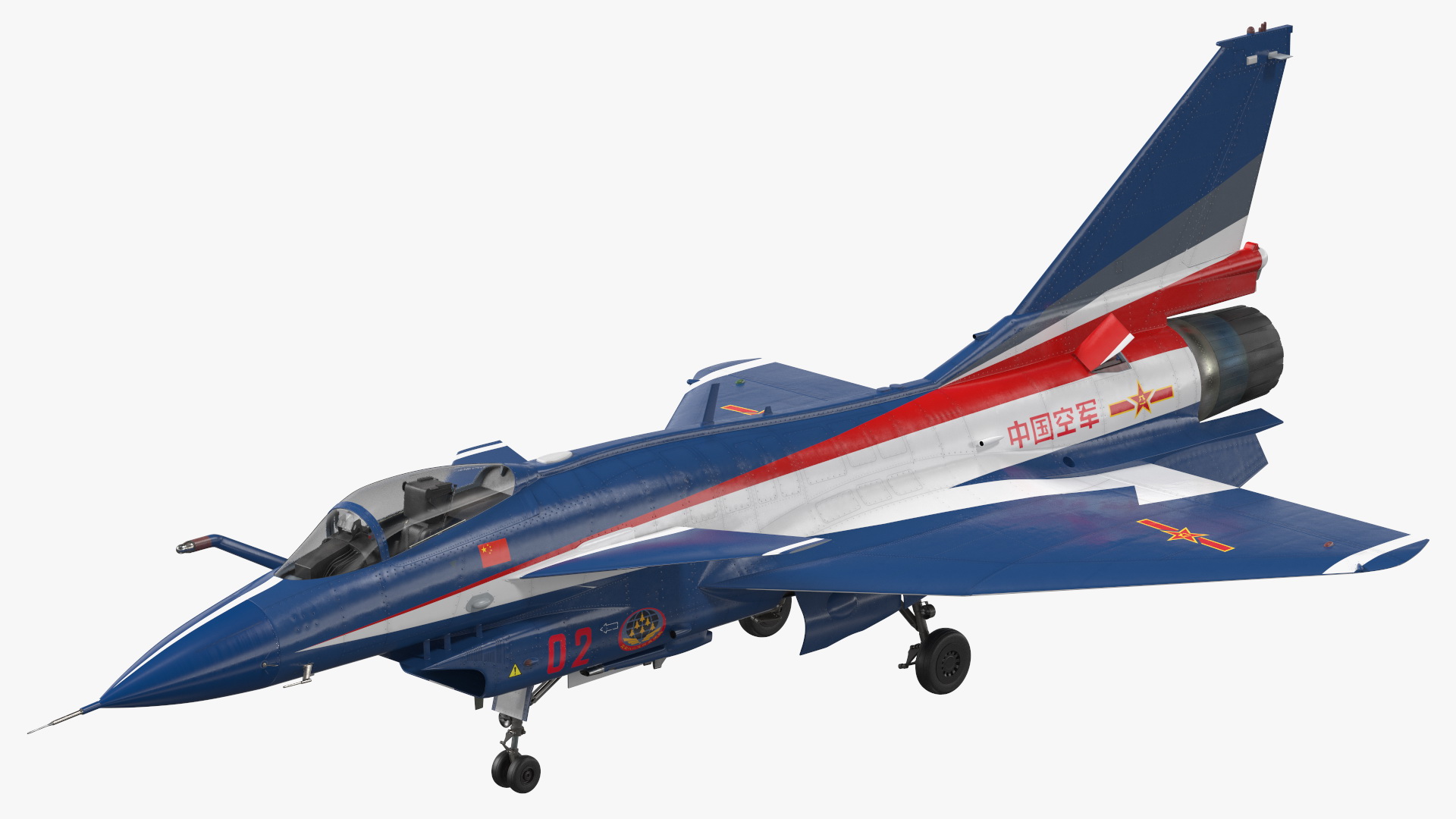 3D model PLAAF J10 Vigorous Dragon Aerobatic Team