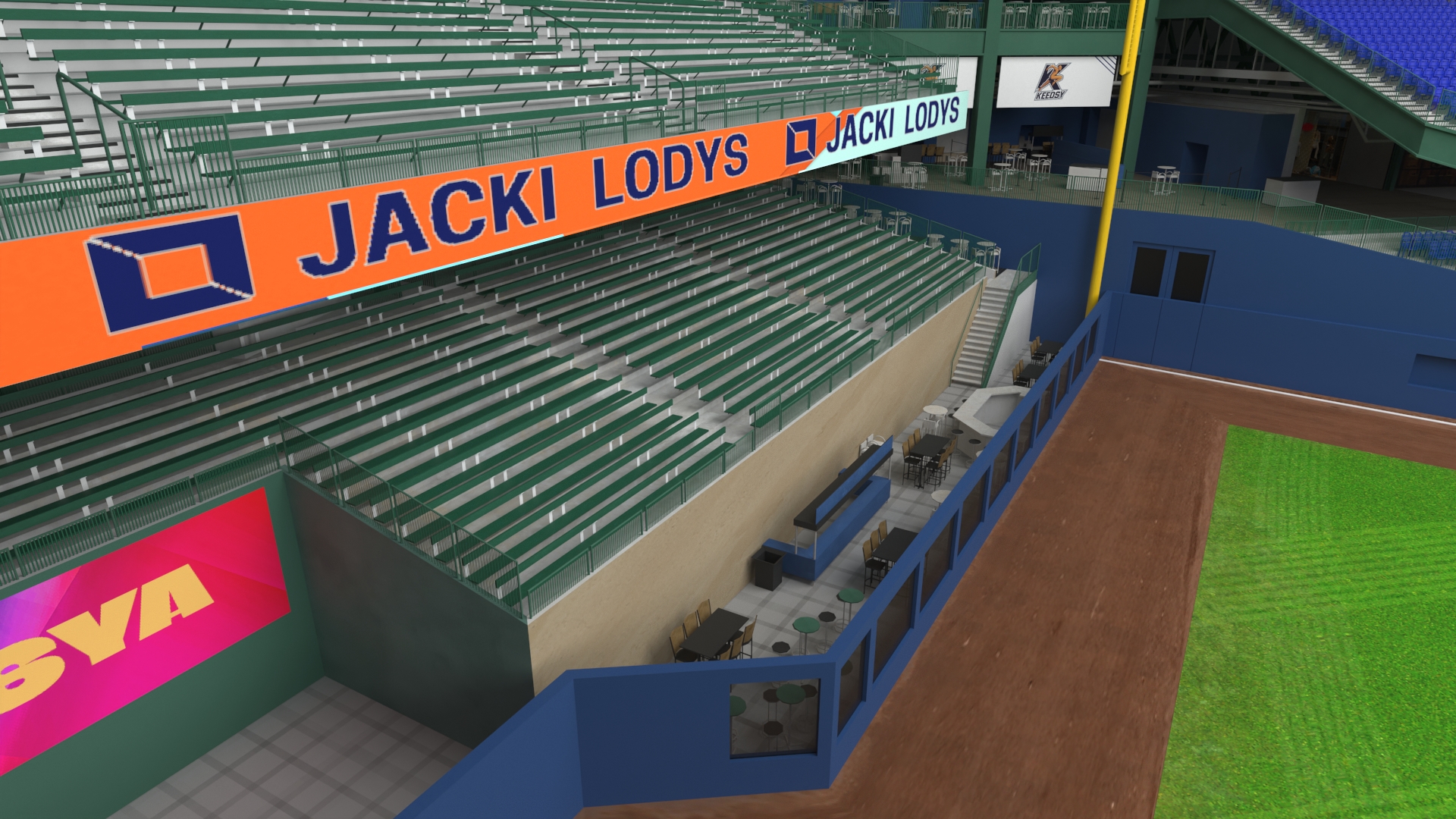 Stadium with Retractable Roof 3D model