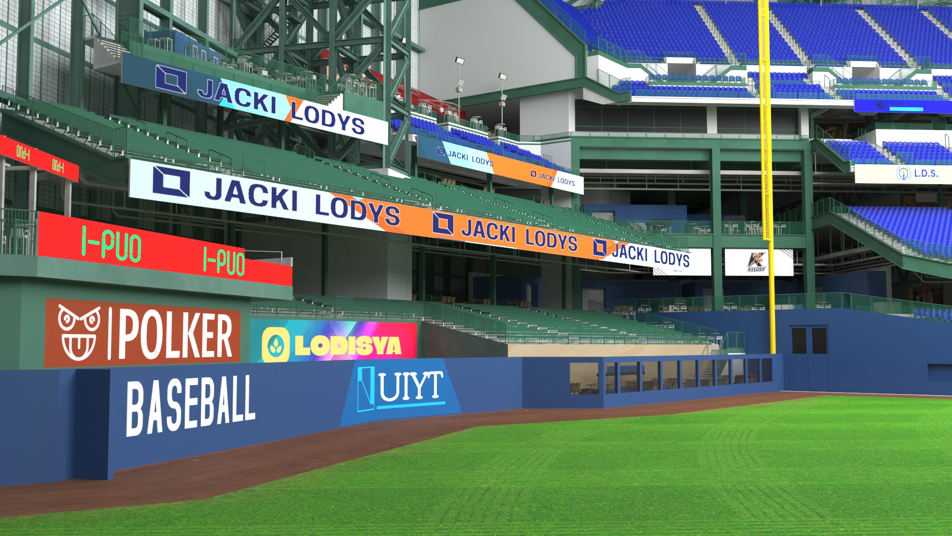Stadium with Retractable Roof 3D model