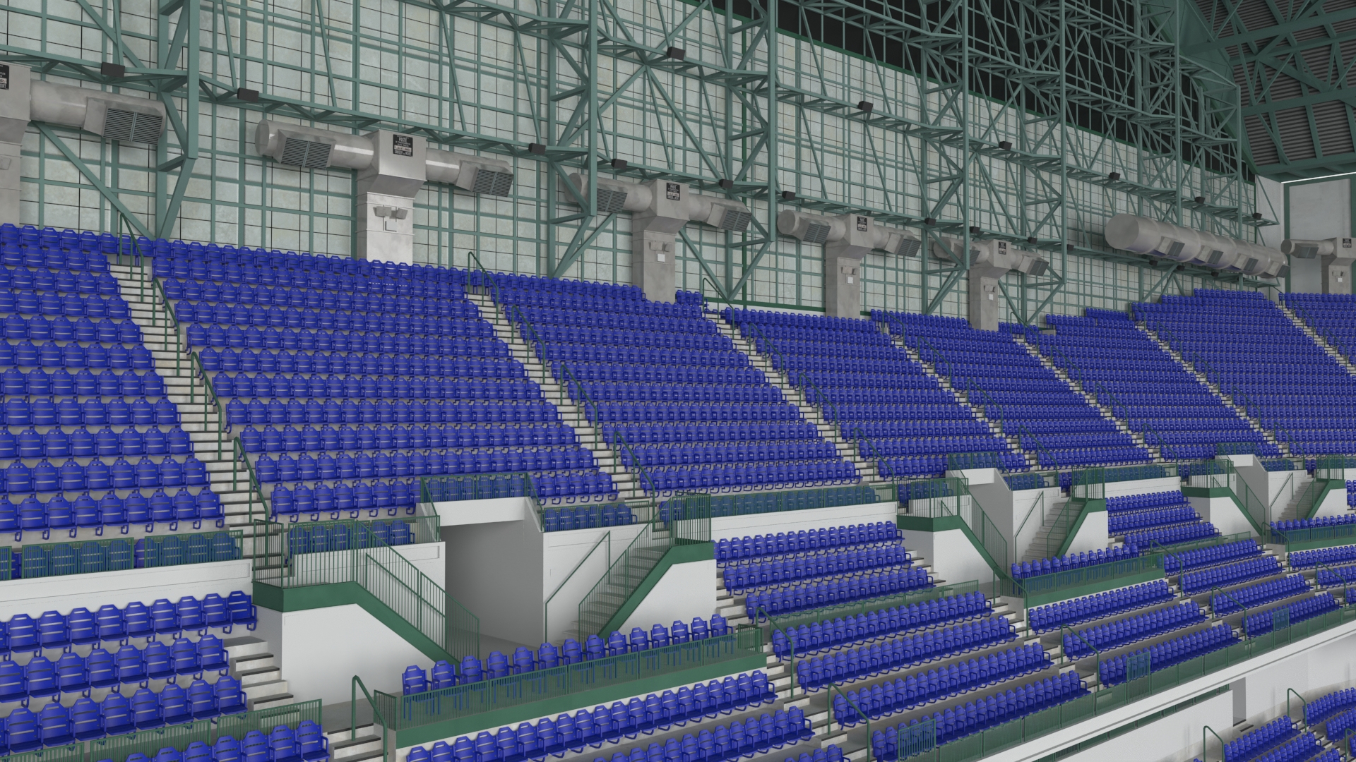 Stadium with Retractable Roof 3D model