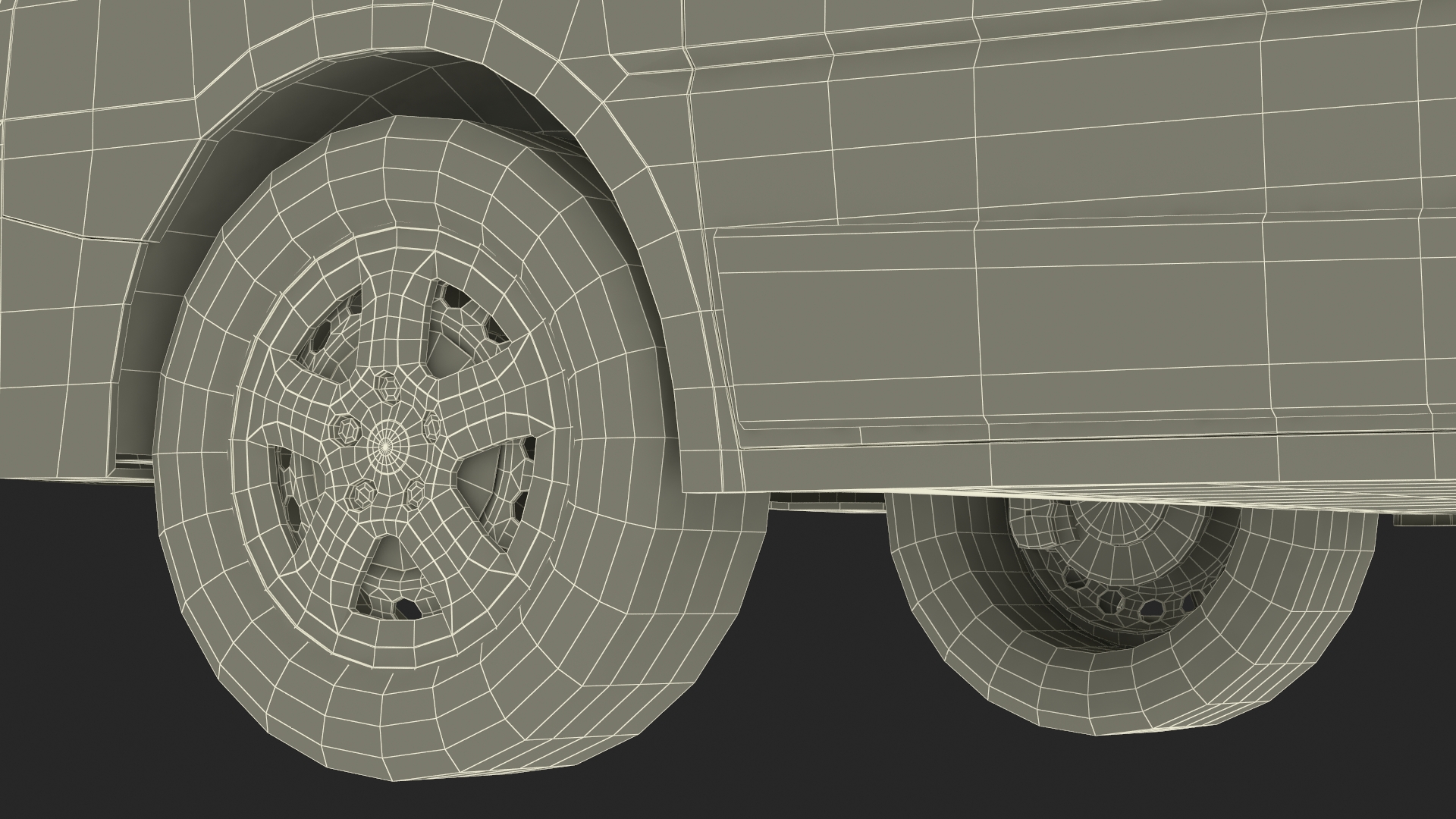 White Transporter Opel Vivaro 3D model
