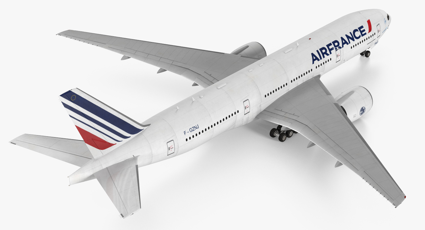 Boeing 777 200ER Air France 3D