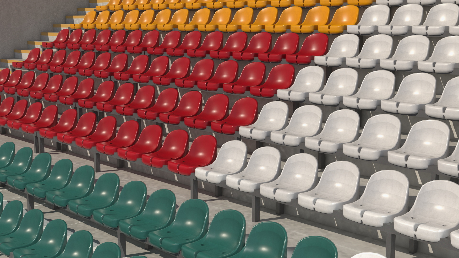 Outdoor Sports Stadium Stand with Roof, view 9