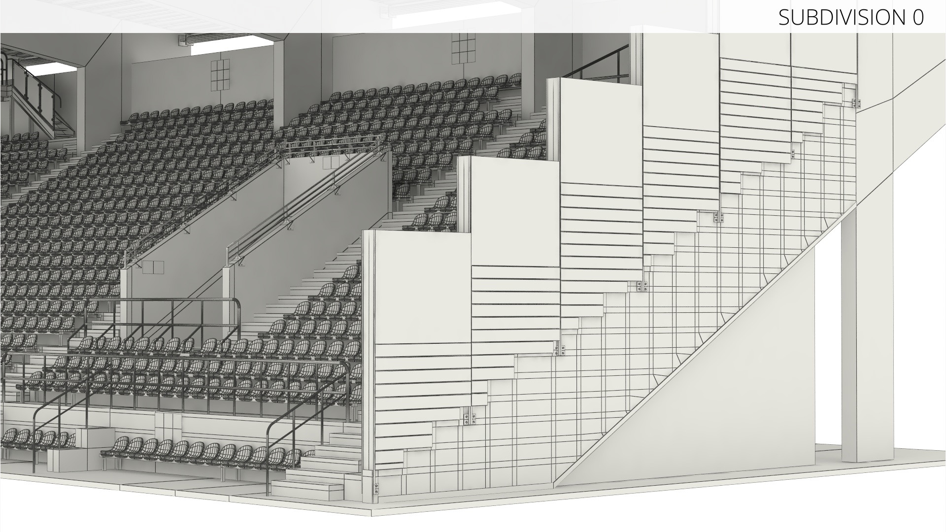 Outdoor Sports Stadium Stand with Roof, view 12