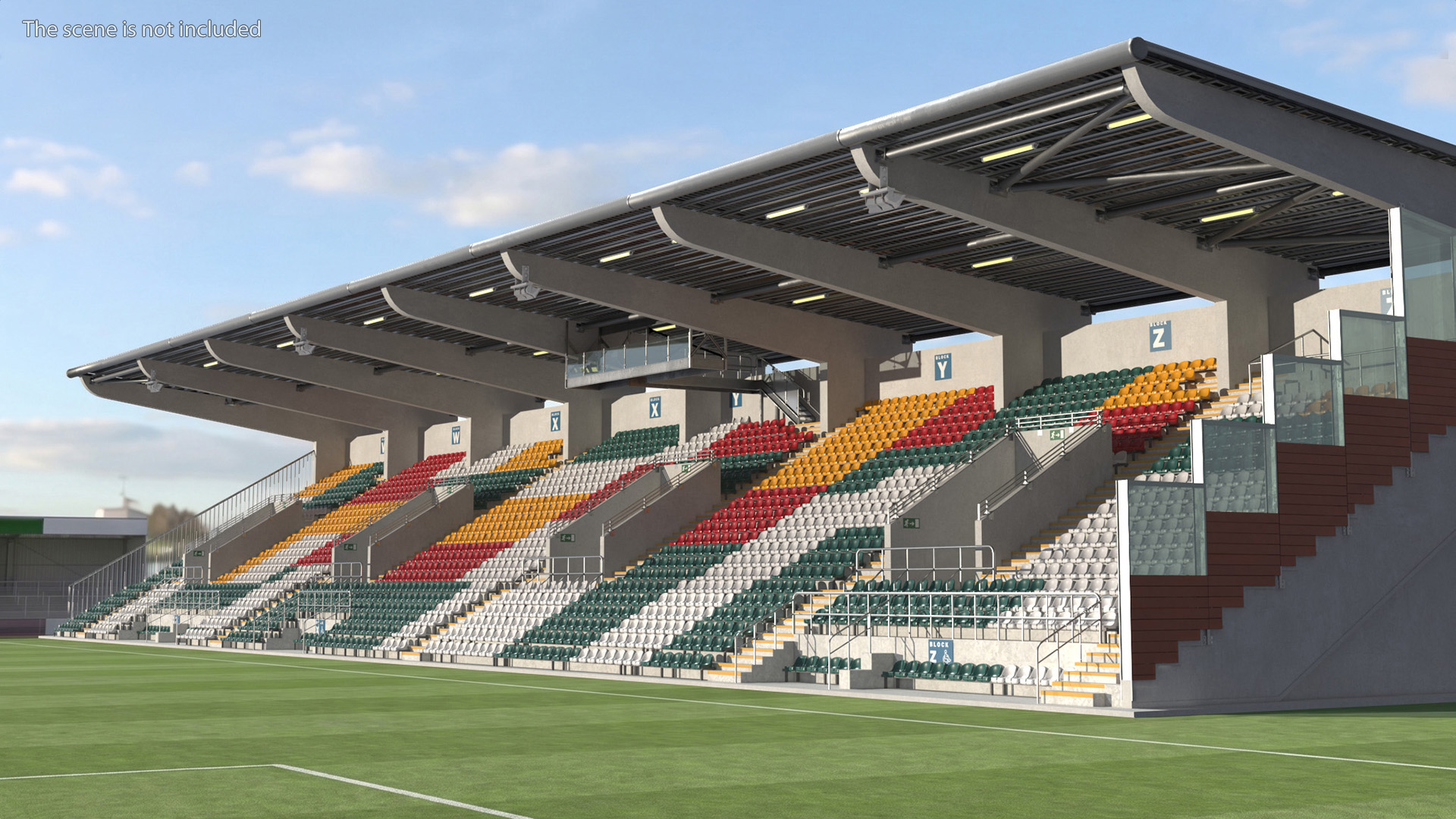 Outdoor Sports Stadium Stand with Roof