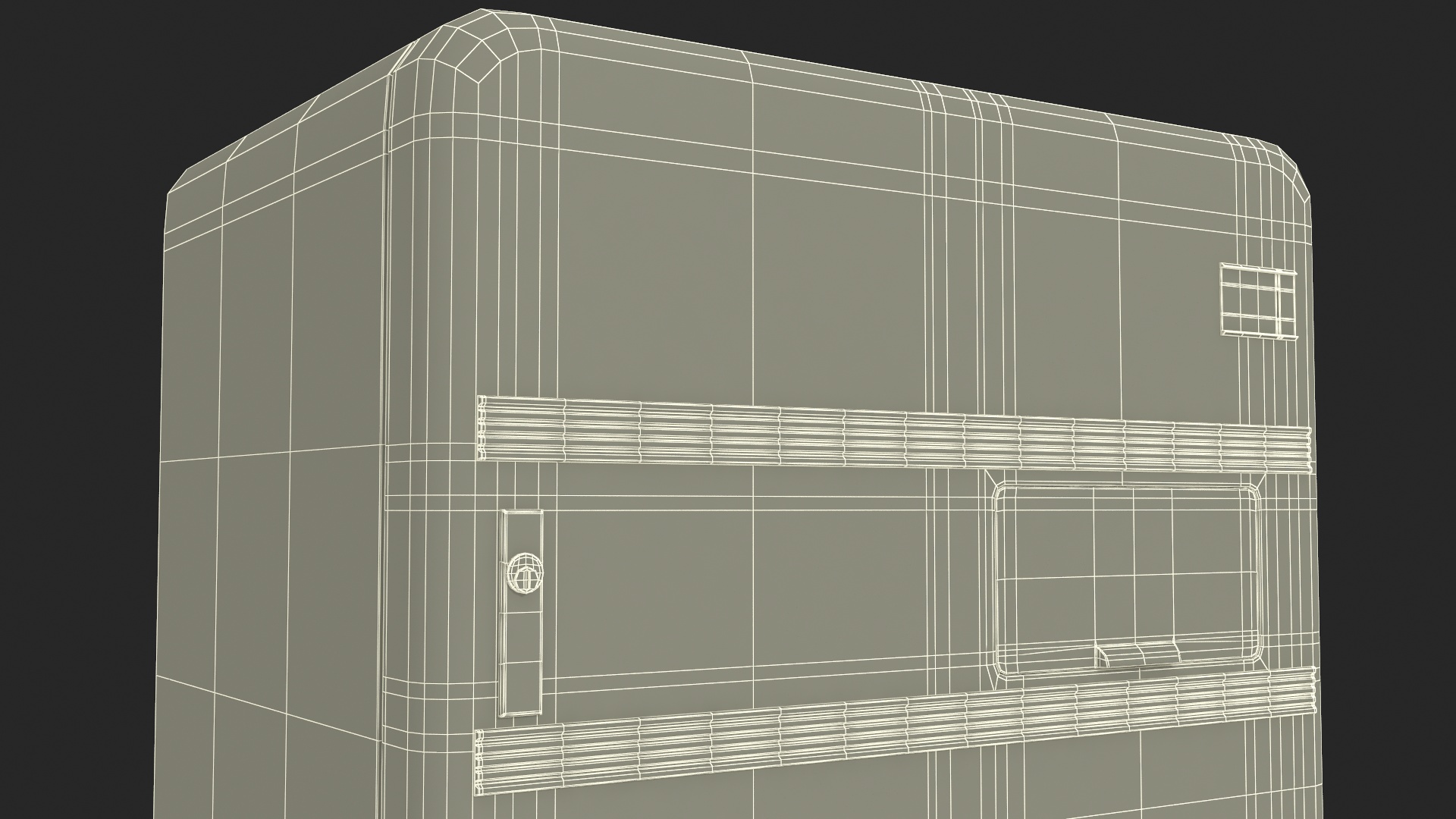 3D Vintage Coca Cola Vending Machine model