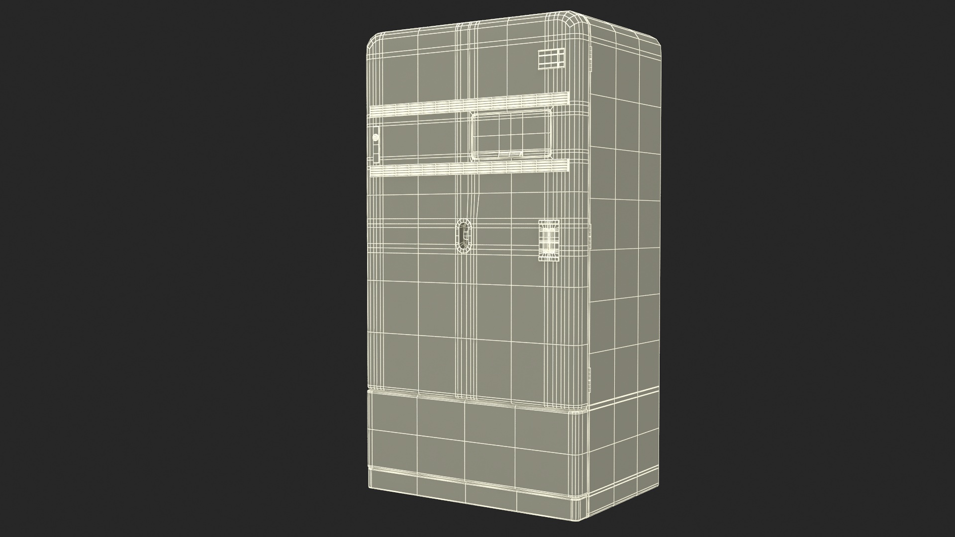3D Vintage Coca Cola Vending Machine model
