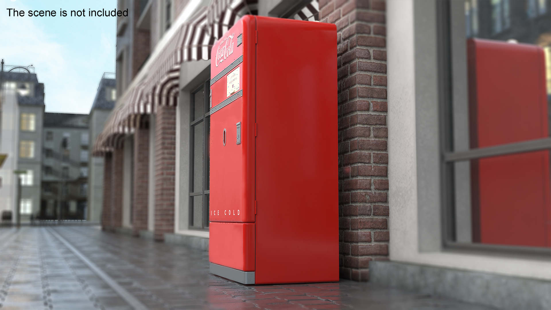 3D Vintage Coca Cola Vending Machine model