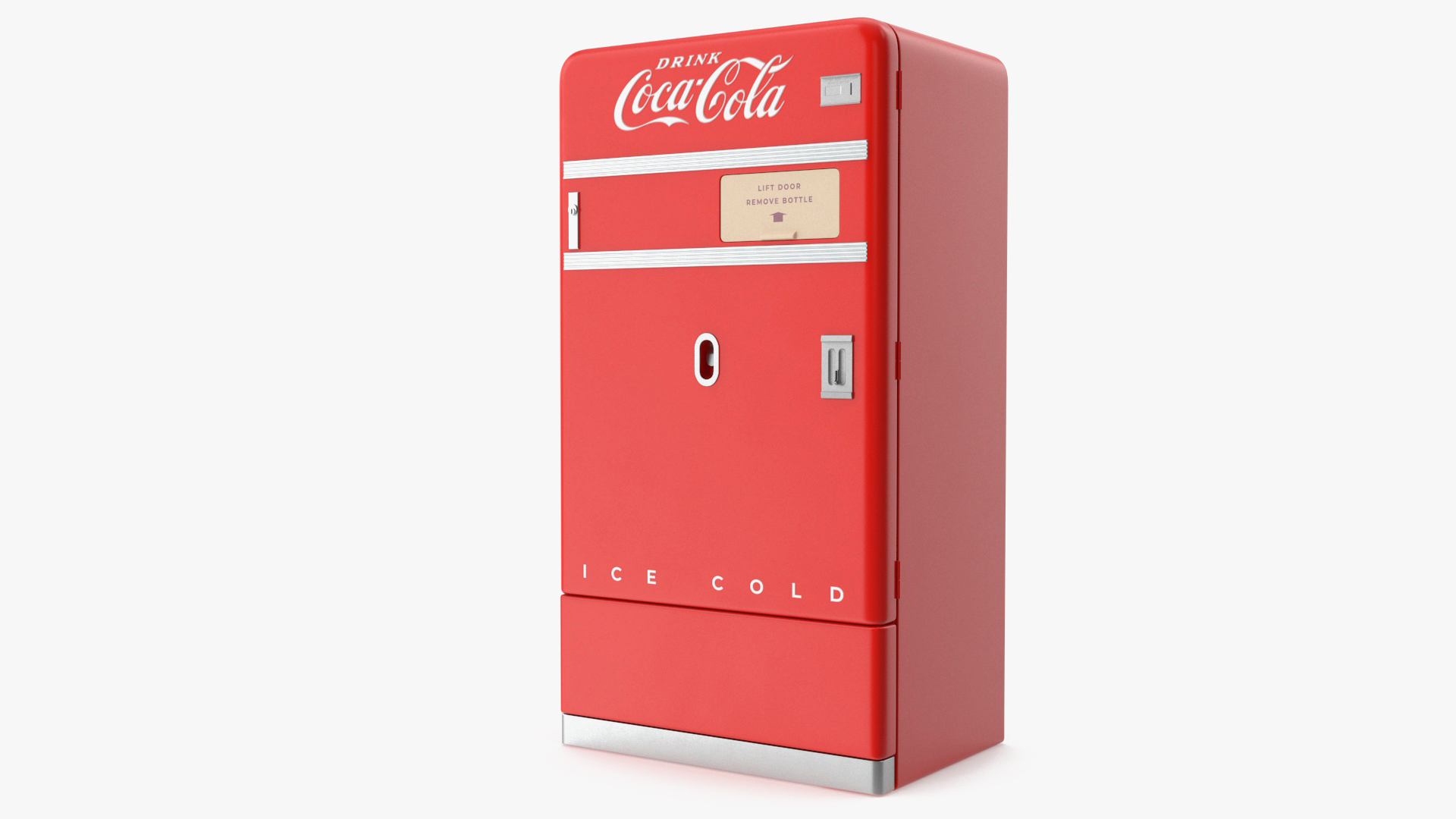 3D Vintage Coca Cola Vending Machine model