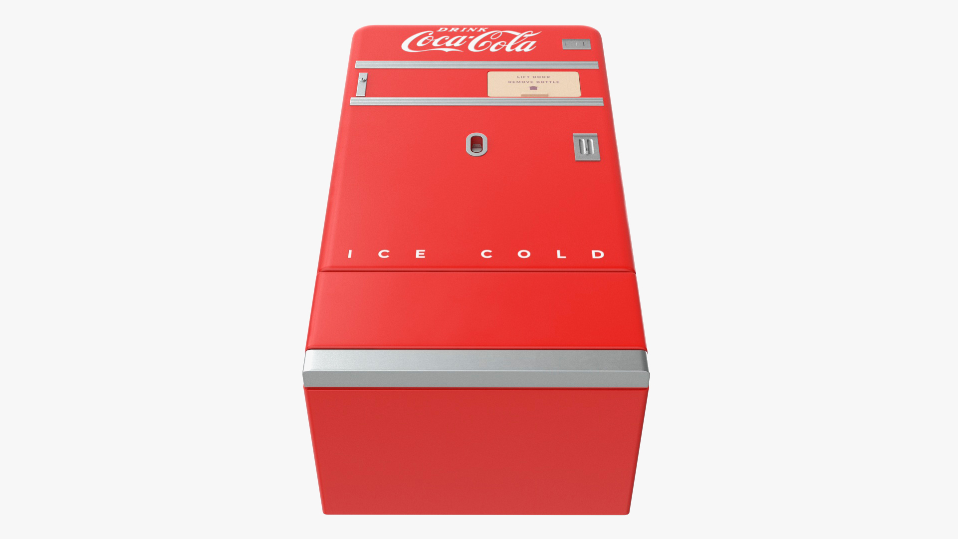 3D Vintage Coca Cola Vending Machine model
