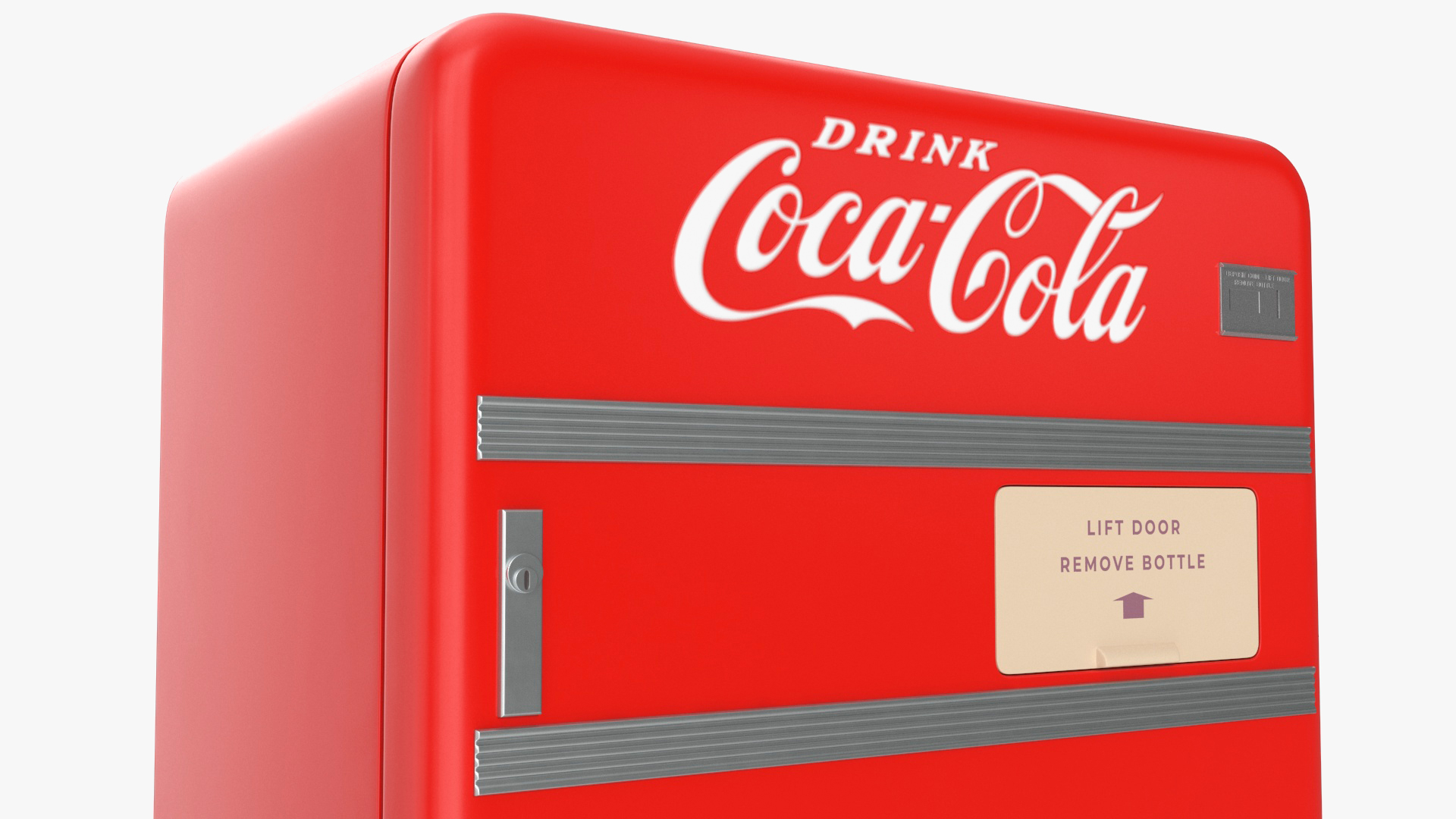 3D Vintage Coca Cola Vending Machine model