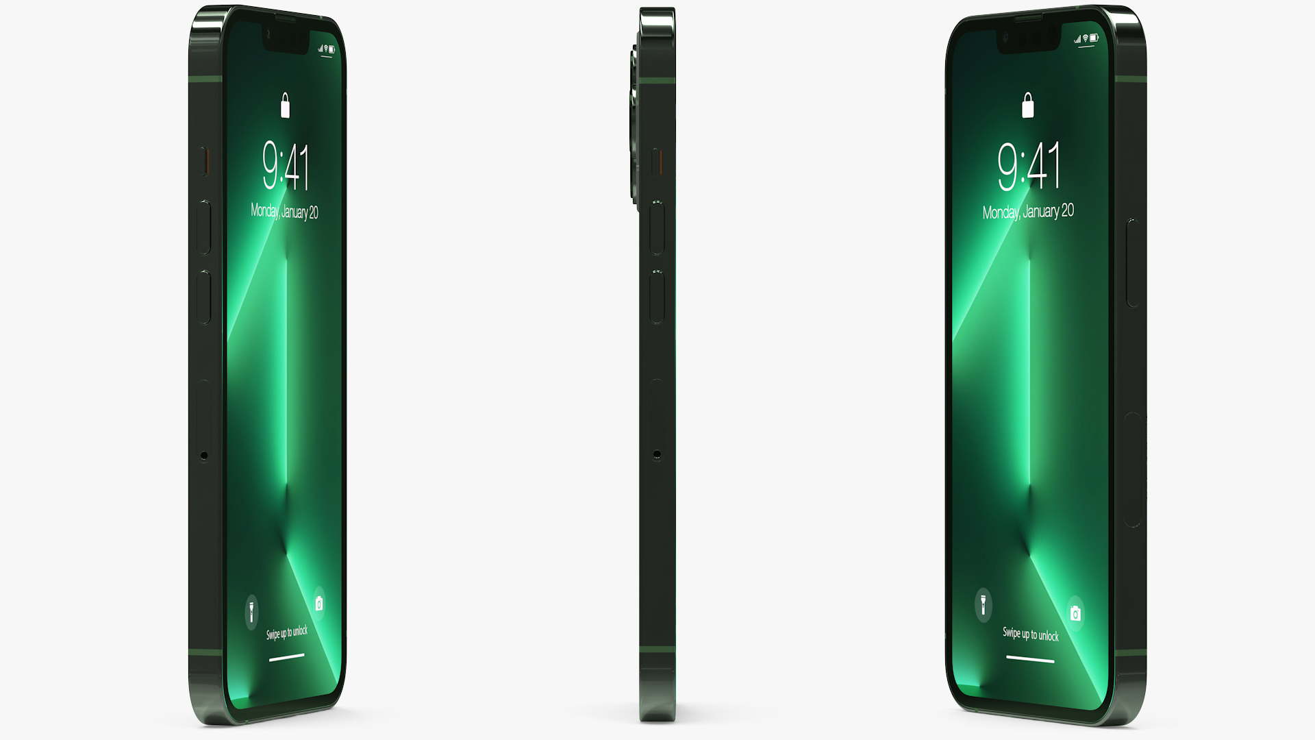 Apple iPhone 13 Pro Alpine Green 3D