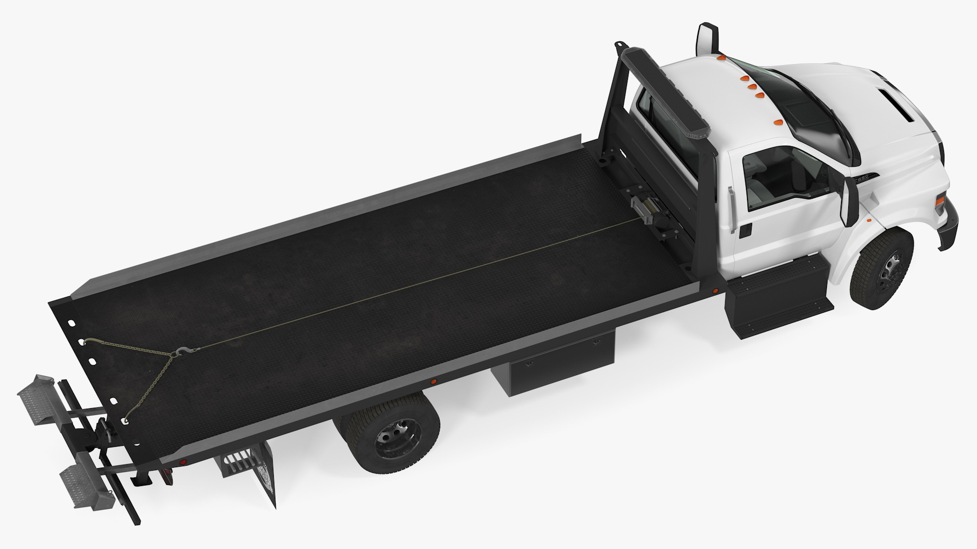 3D Ford F650 Tow Truck Rigged