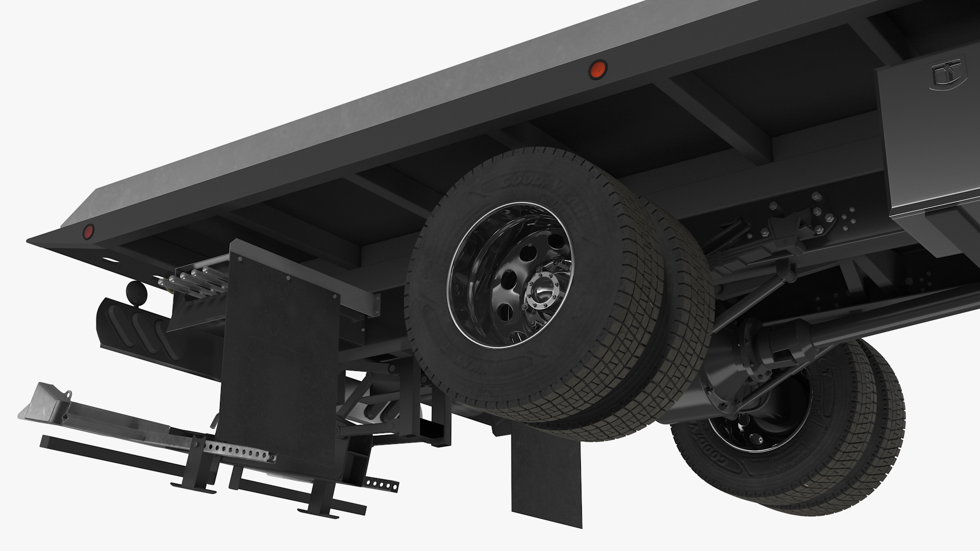 3D Ford F650 Tow Truck Rigged