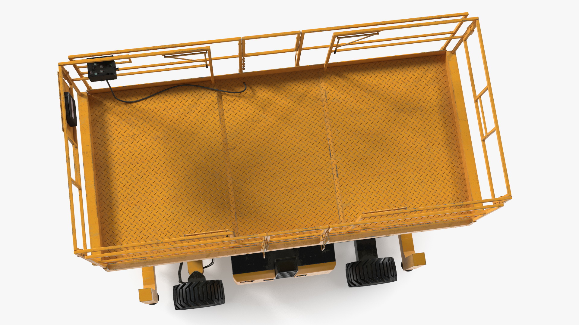 Scissor Lift Platform Rigged for Cinema 4D 3D