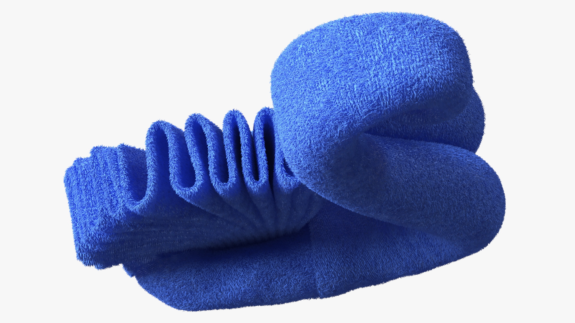 3D Art Towel Swan Blue Fur model