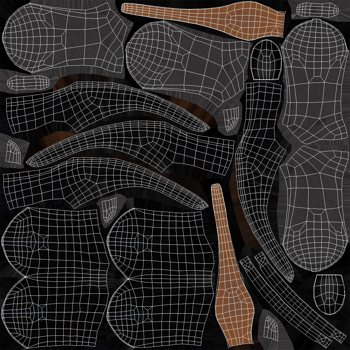 3D model Mexican Guarachero Boots Black