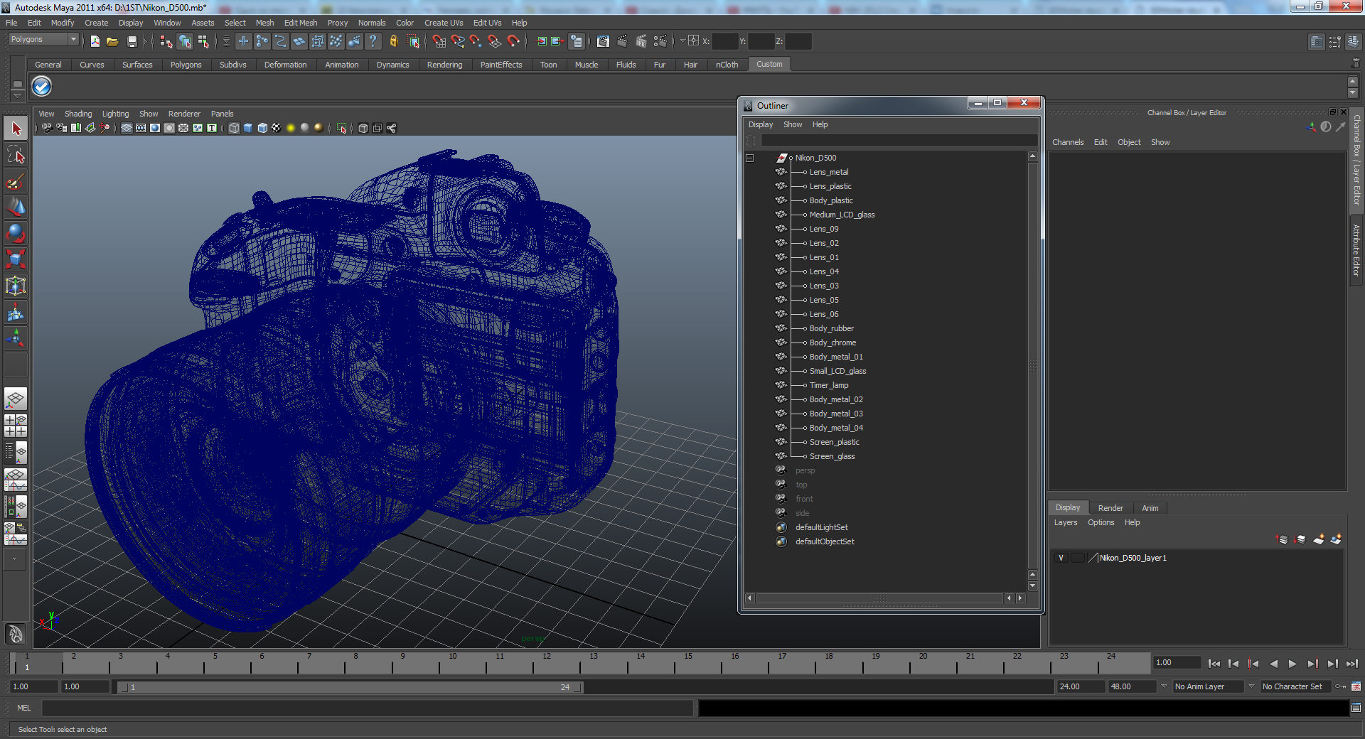 3D model Nikon D500