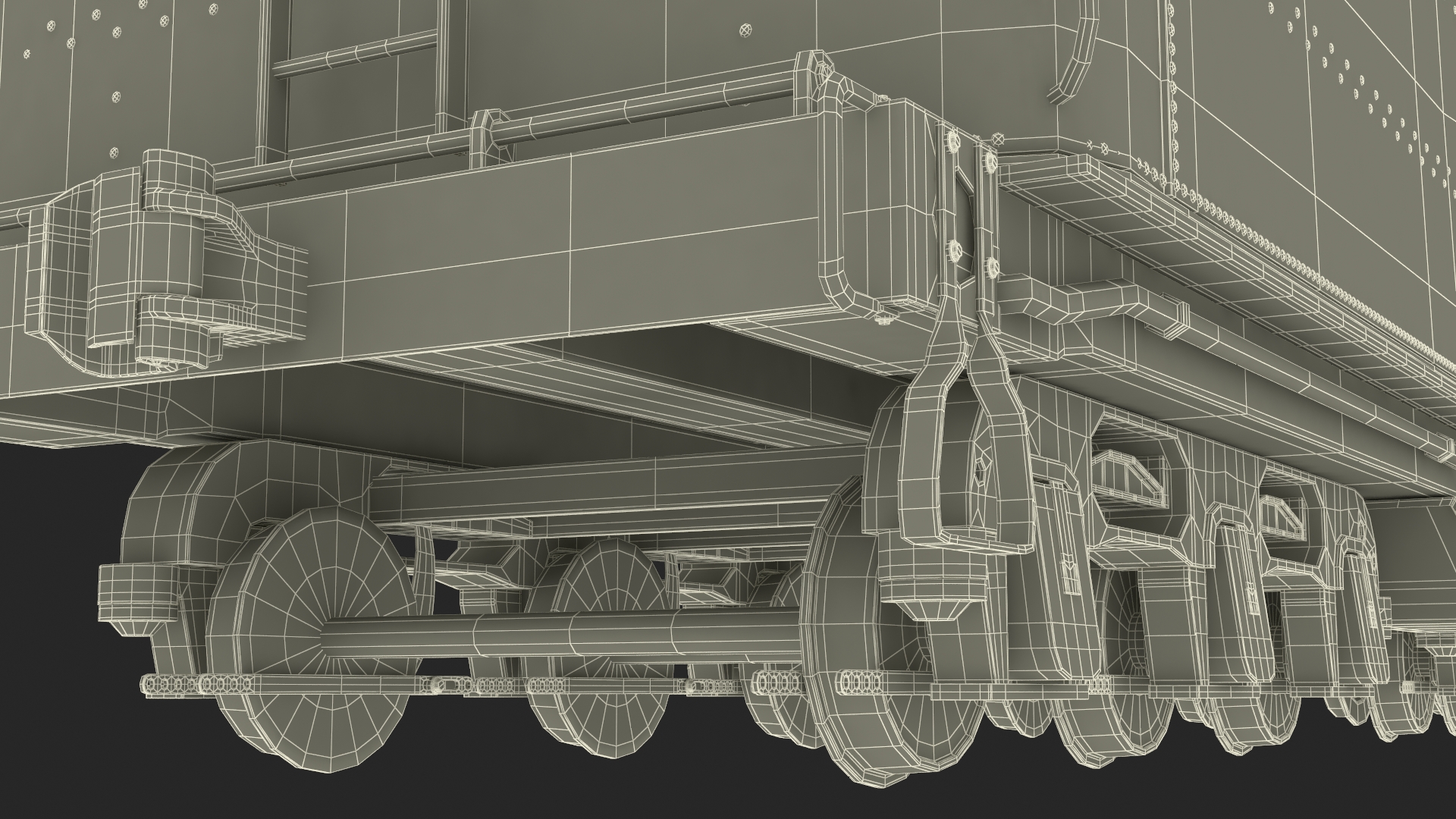 3D model Vintage Steam Locomotive and Tender