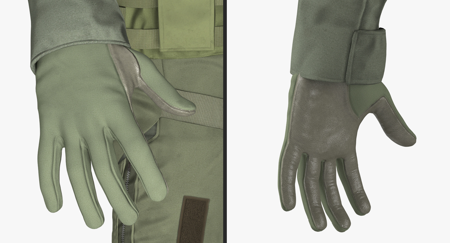 3D Military Jet Fighter Pilot Rigged model