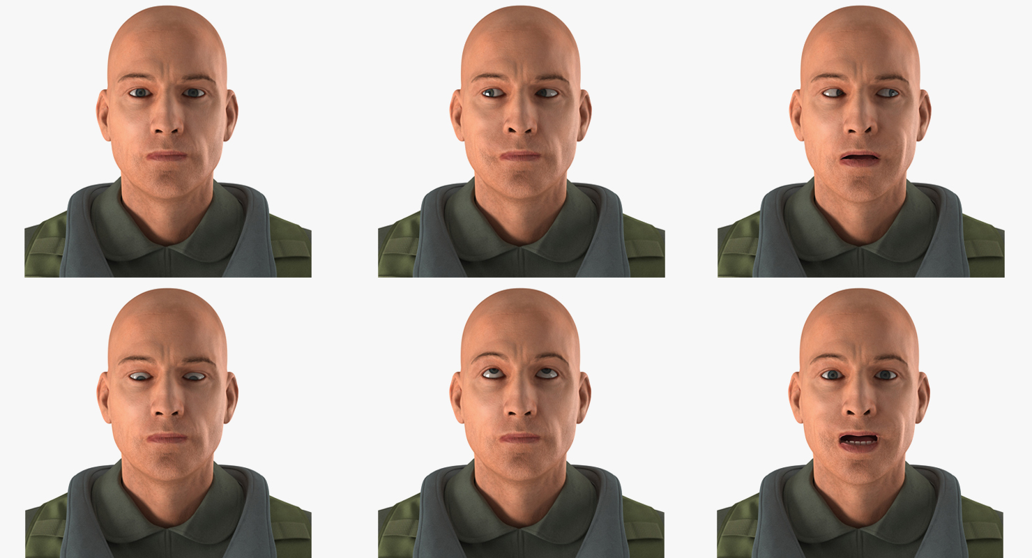3D Military Jet Fighter Pilot Rigged model