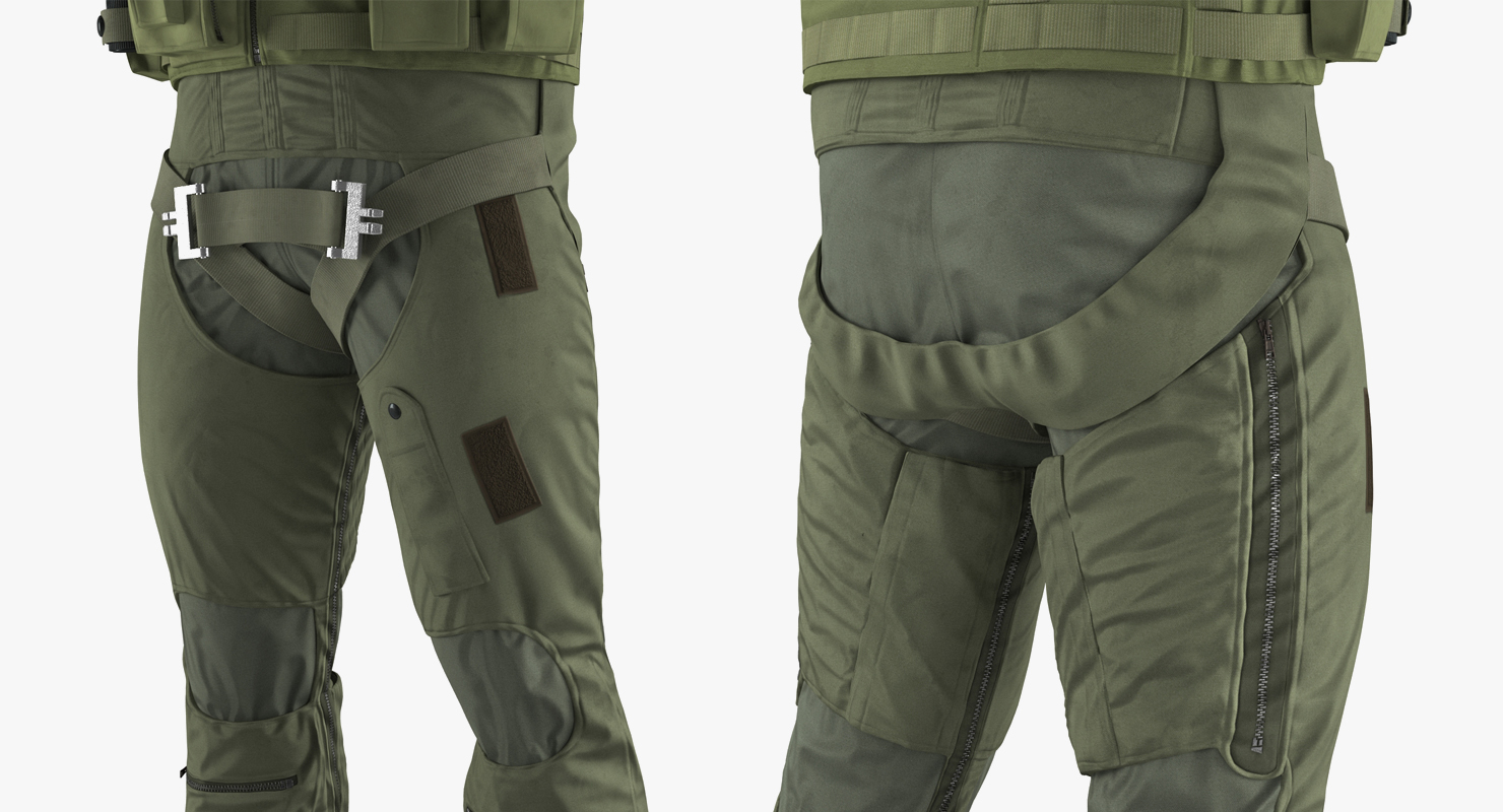 3D Military Jet Fighter Pilot Rigged model