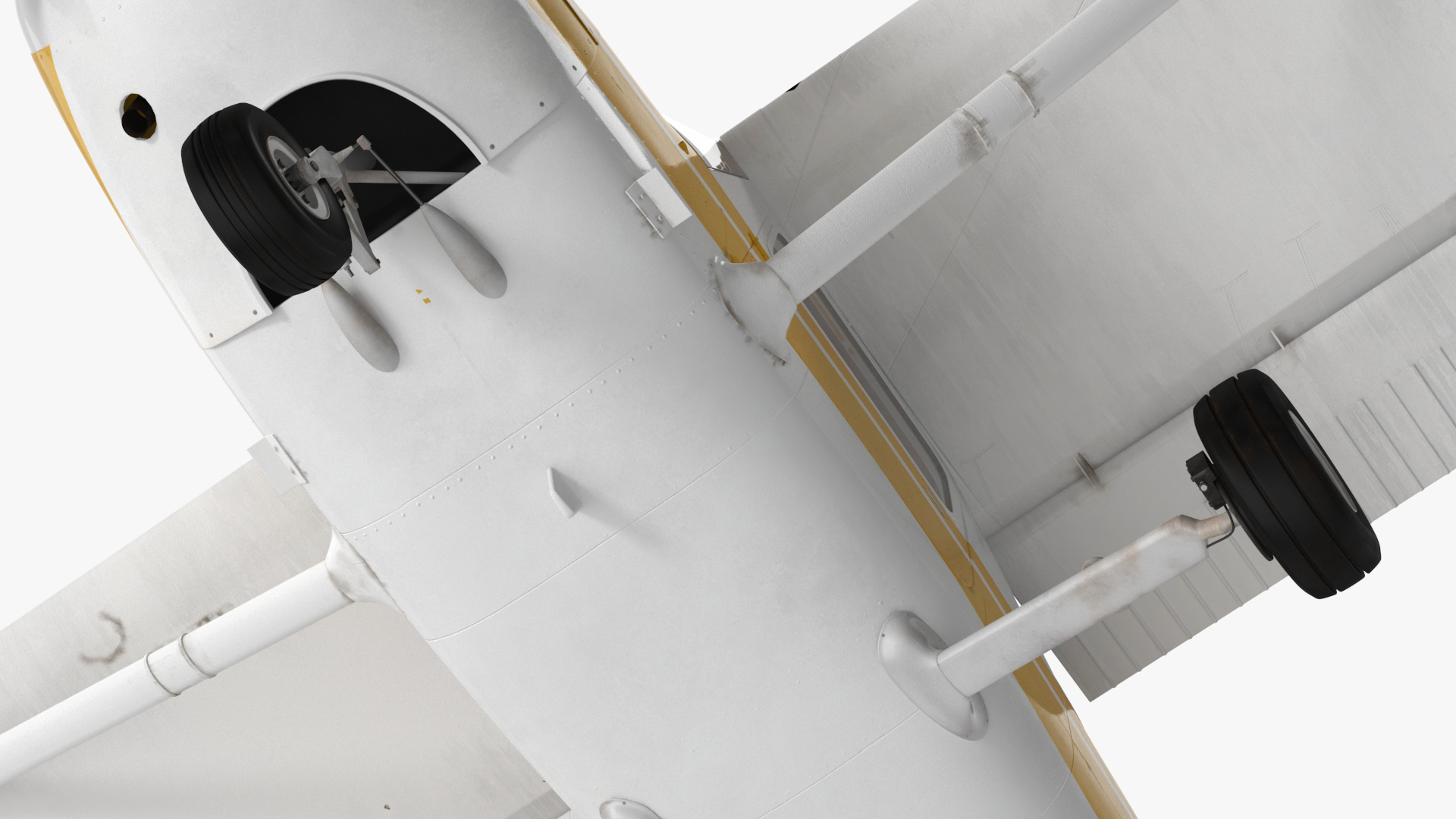 Private Single Engine Propeller Aircraft Cessna 150 Rigged for Cinema 4D 3D