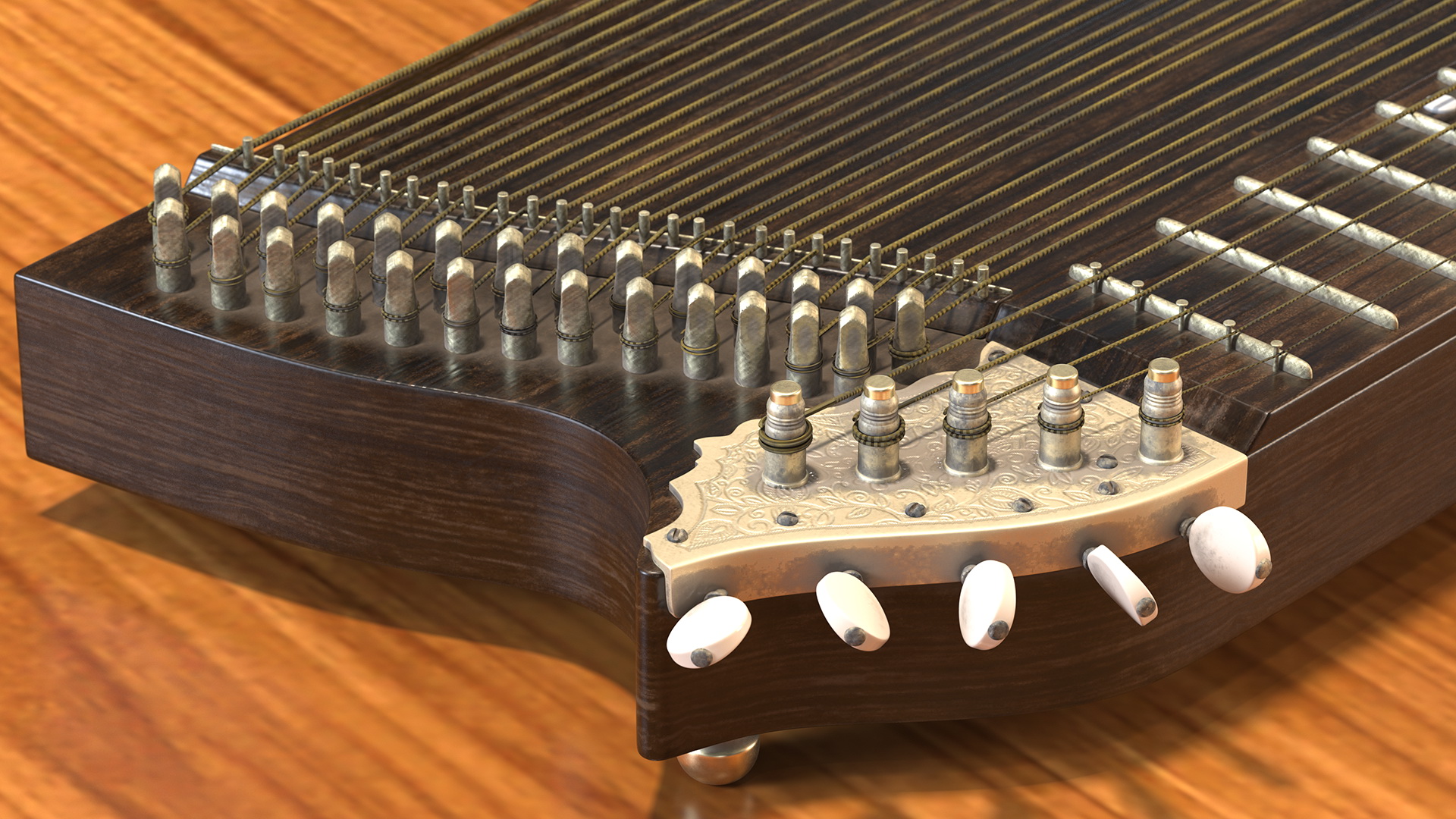Concert Zither 3D model