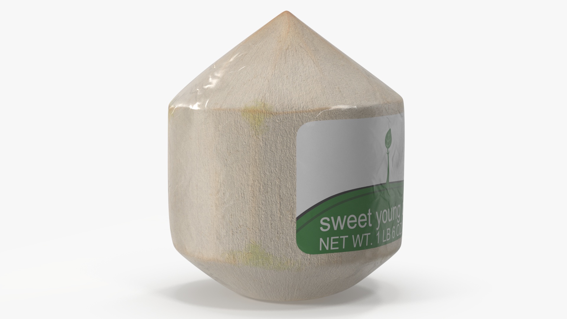 Fresh Young Shelled Coconut Pack 3D