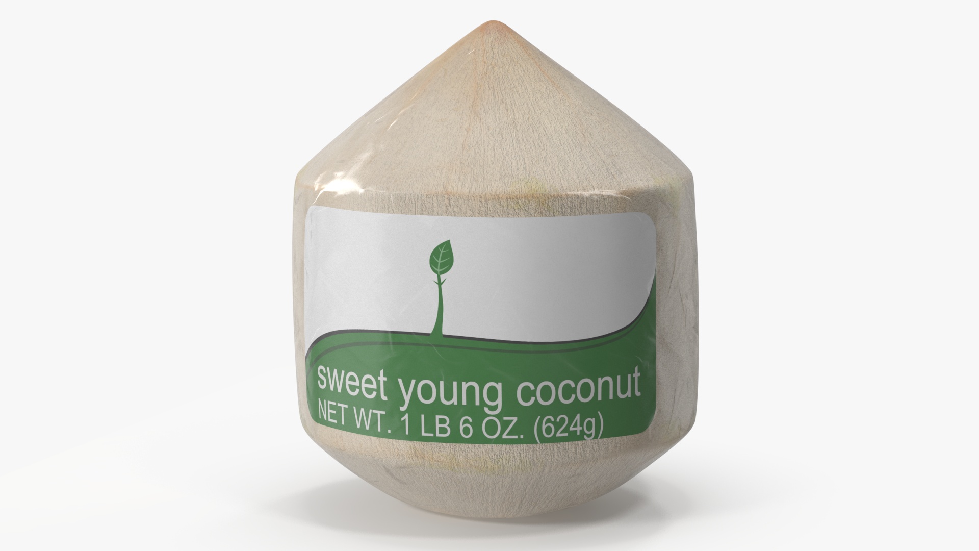 Fresh Young Shelled Coconut Pack 3D