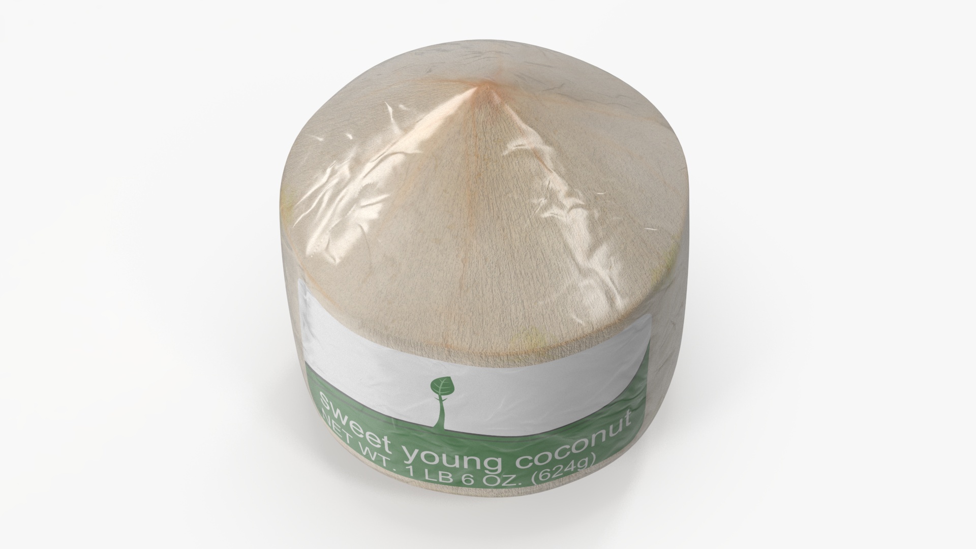 Fresh Young Shelled Coconut Pack 3D