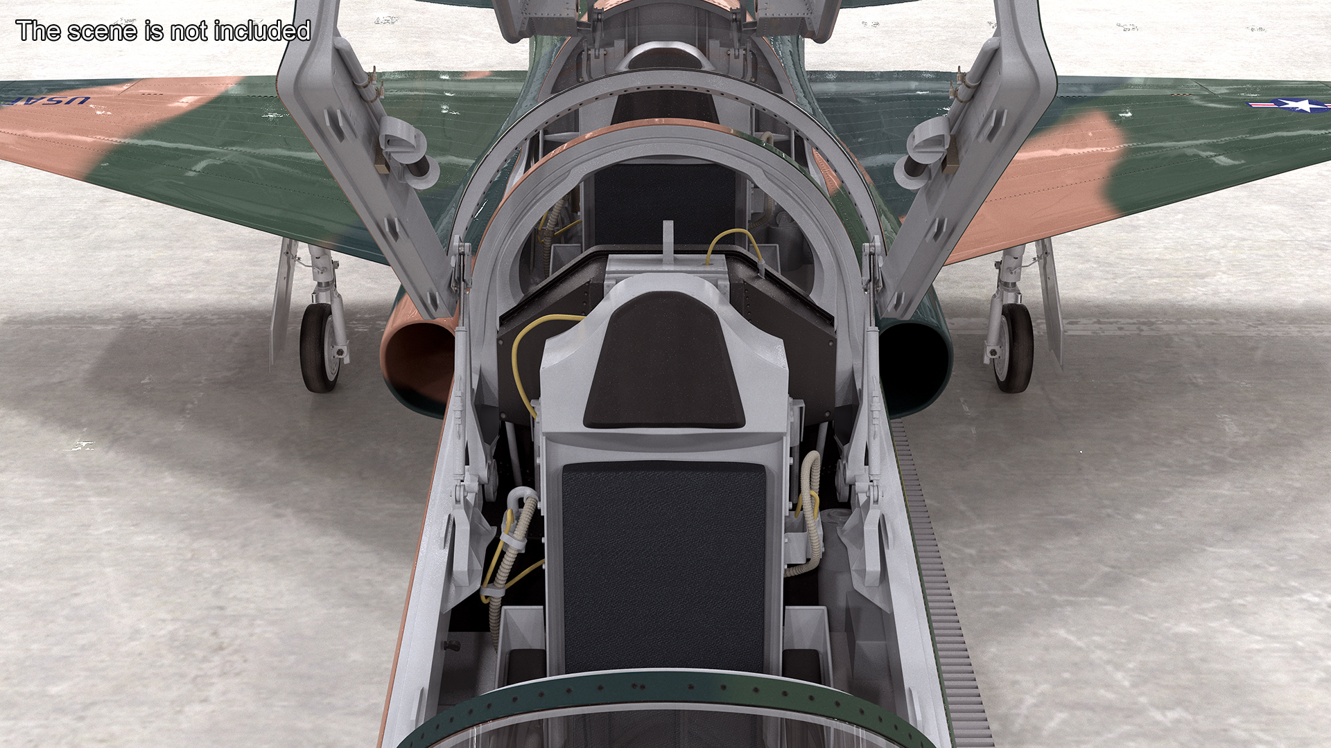3D Military T-38 Talon Jet Trainer Camo