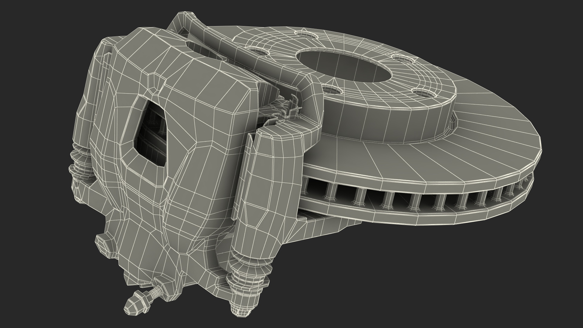 3D A-Premium Brake Caliper Pads Disk model