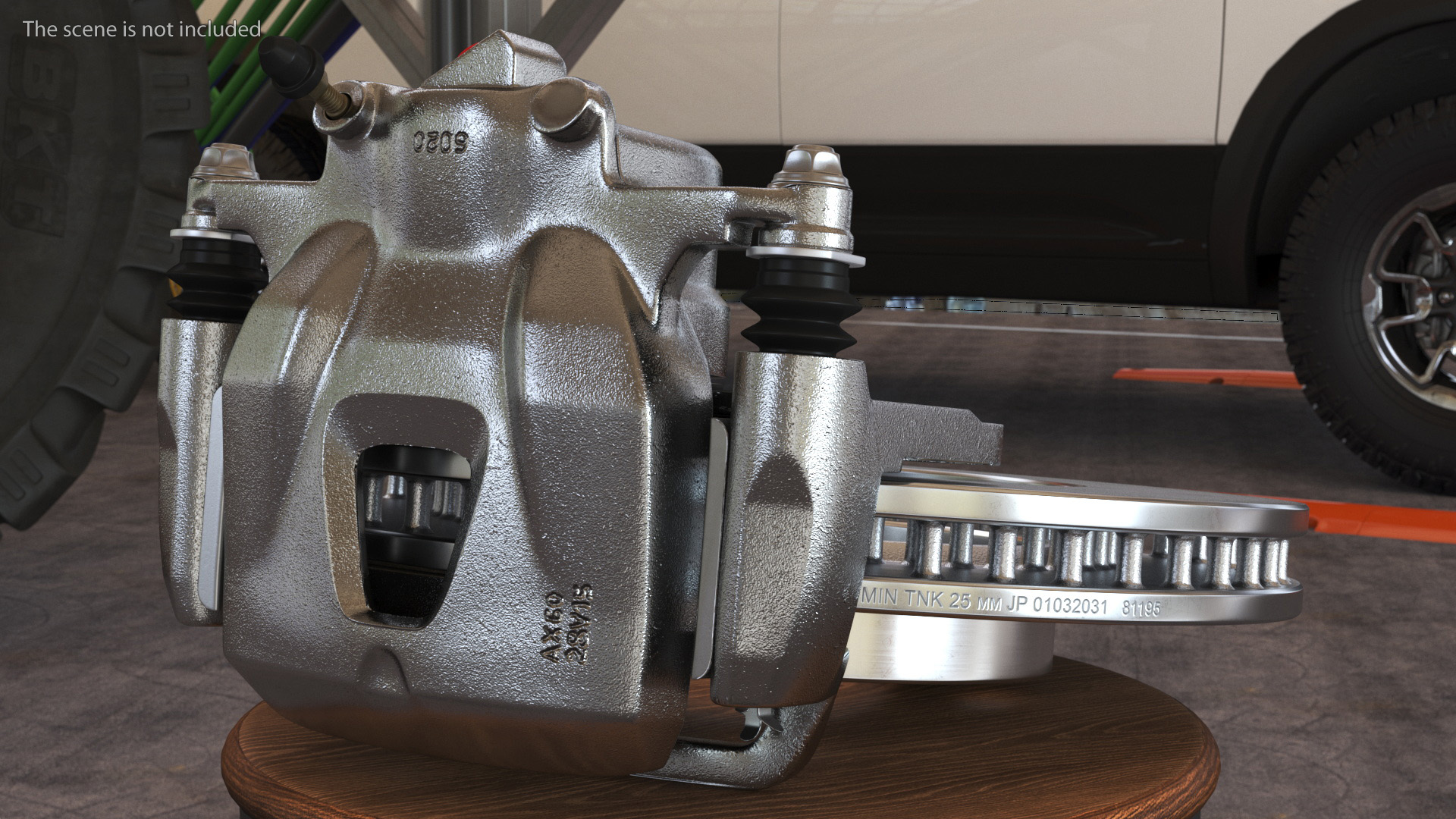 3D A-Premium Brake Caliper Pads Disk model