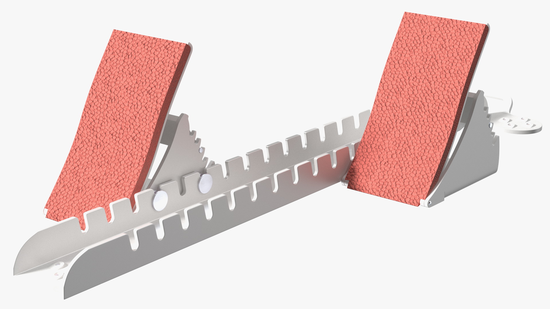 3D model Woman Athlete with Starting Block Rigged