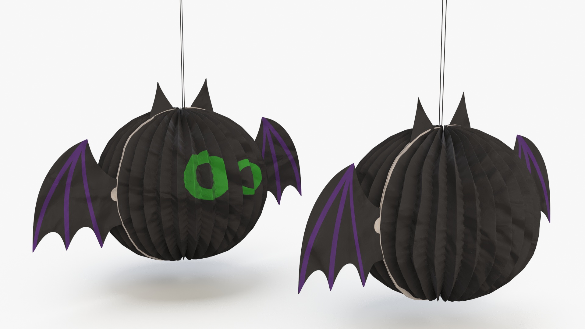 3D Halloween Bat Paper Decorations