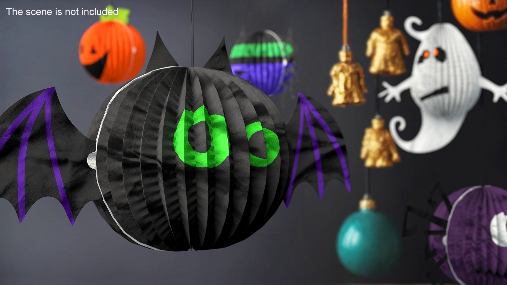 3D Halloween Bat Paper Decorations
