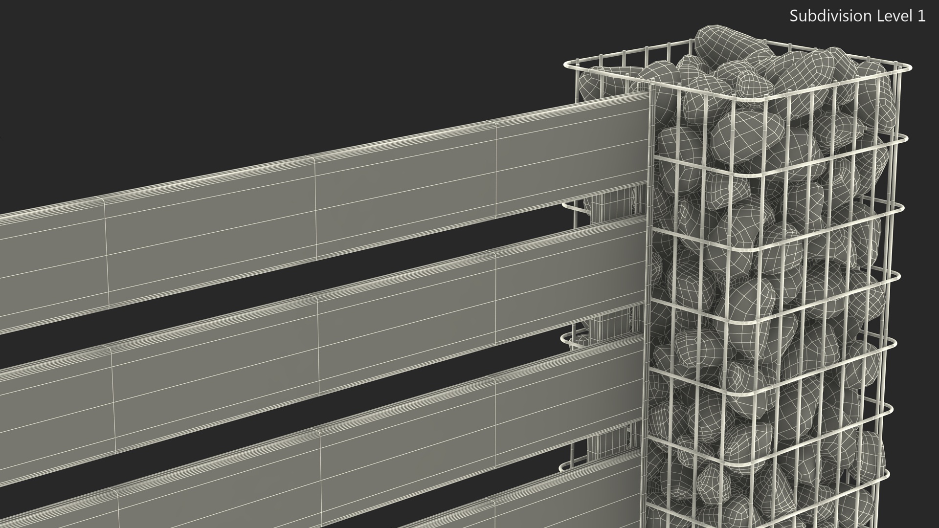 Gabion Fence 3D
