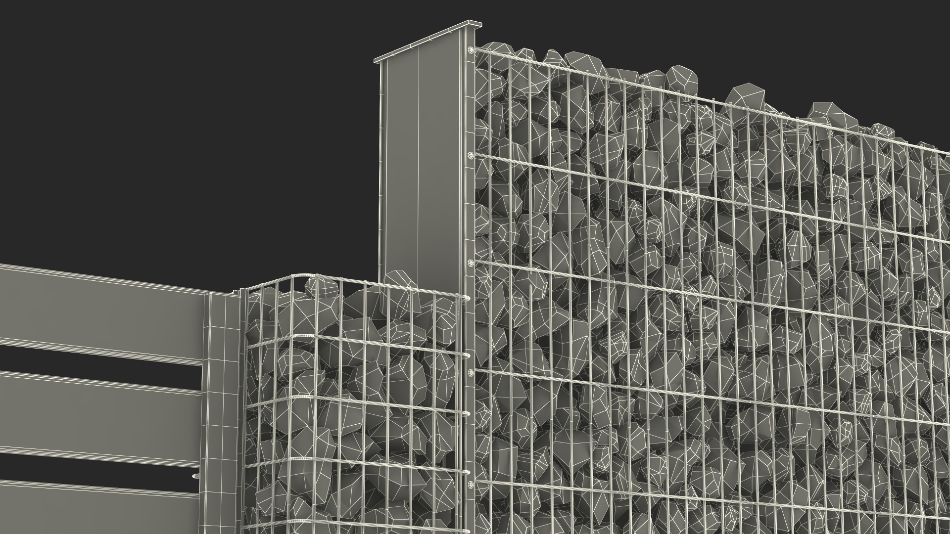 Gabion Fence 3D