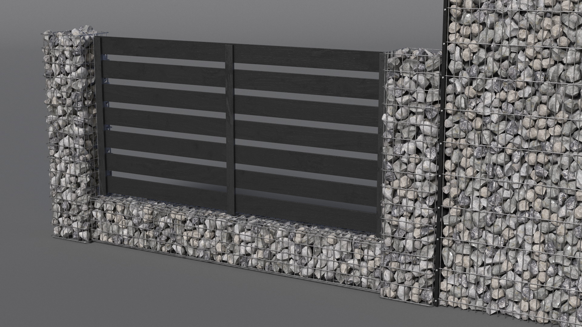 Gabion Fence 3D