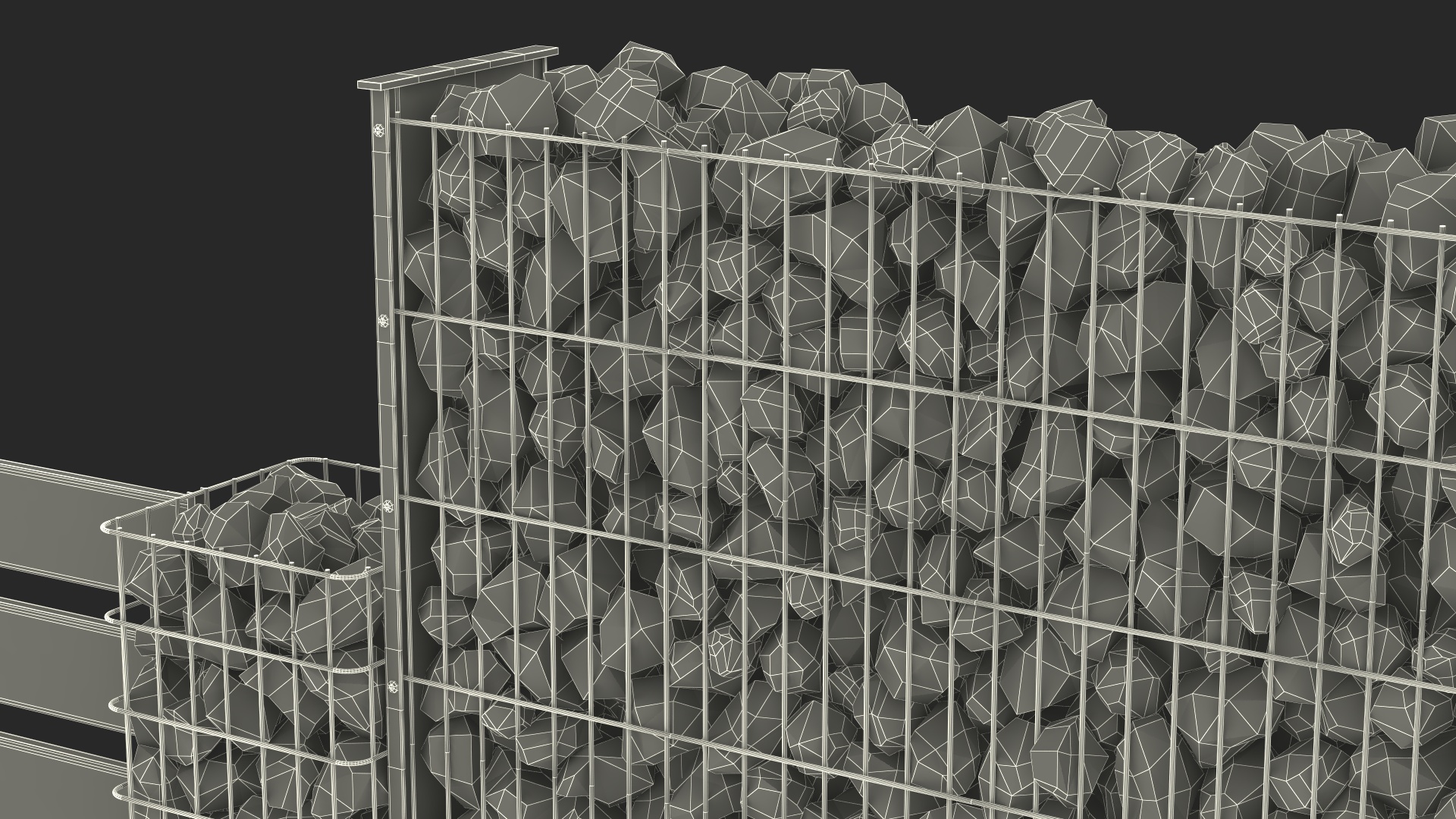 Gabion Fence 3D