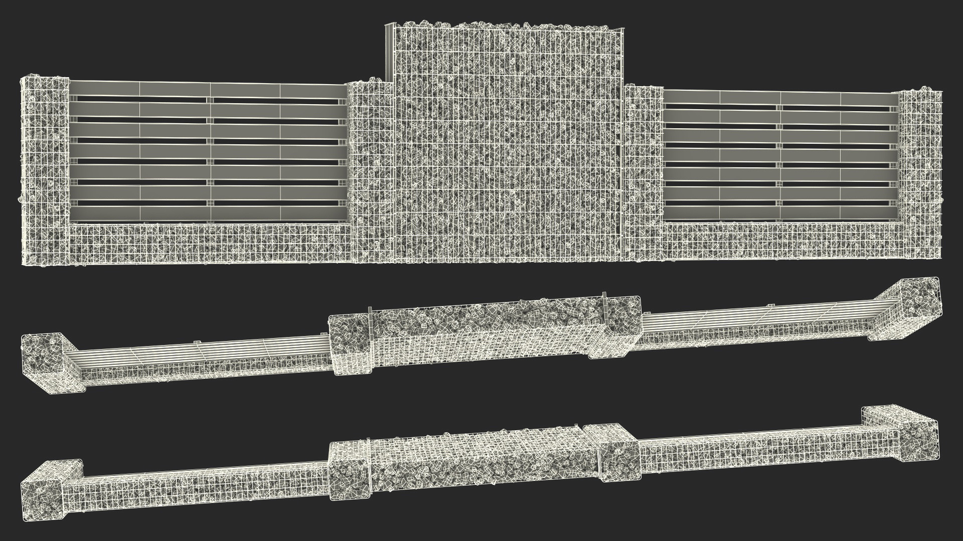 Gabion Fence 3D