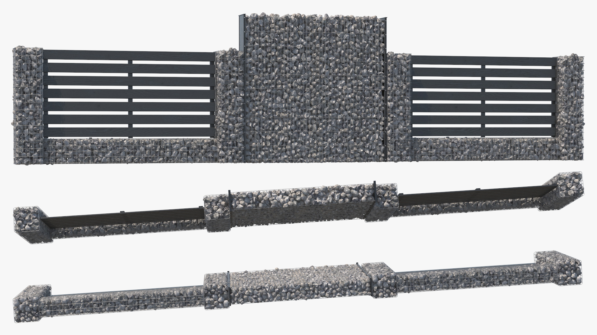 Gabion Fence 3D