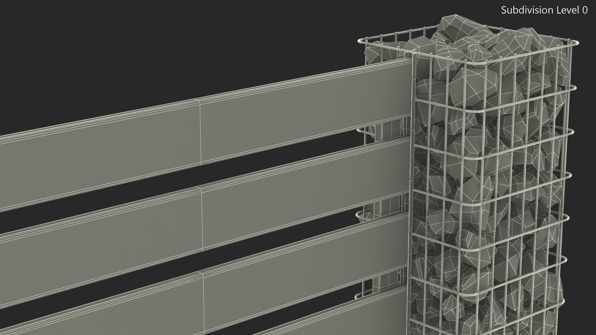 Gabion Fence 3D