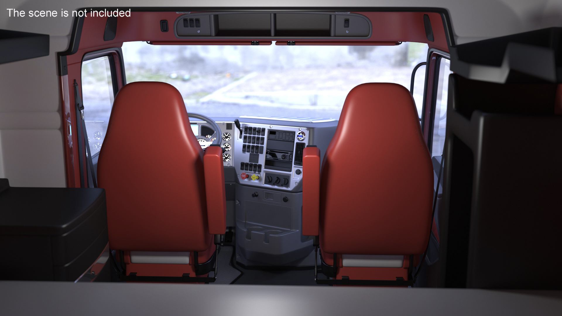 3D Freight Truck with Gas Tank LNG