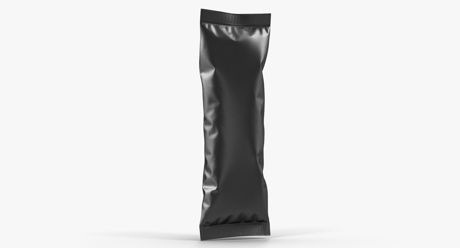 3D model Small Black Bag Template for Snacks