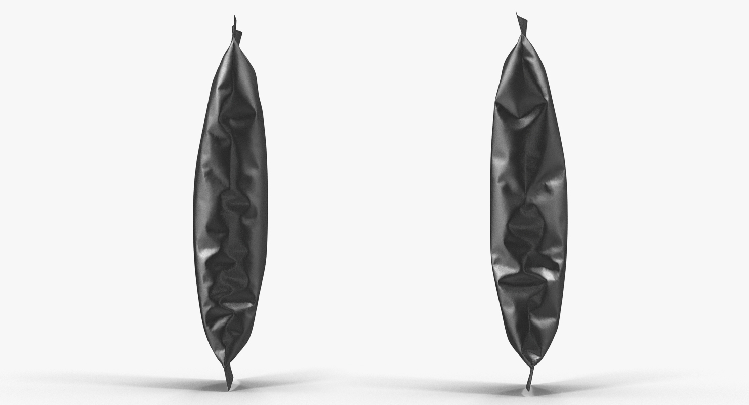 3D model Small Black Bag Template for Snacks