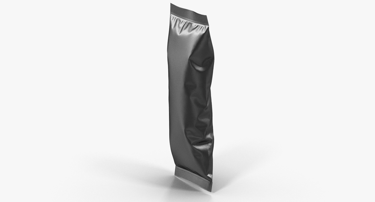 3D model Small Black Bag Template for Snacks